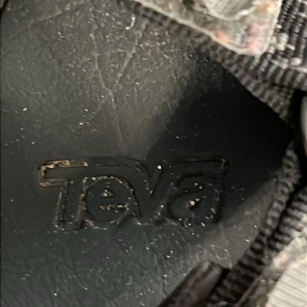 Teva Black and Gray Strapped Sandals Size 7